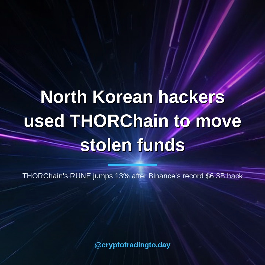 THORChain’s RUNE jumps 13% after Binance’s record $6.3B hack